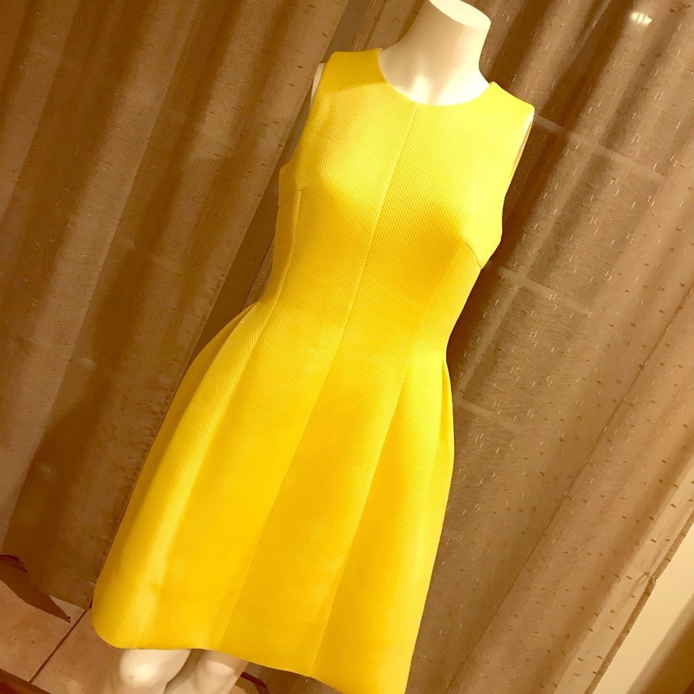 Calvin Klein yellow dress